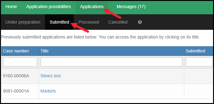 2. Find supmittet app. 2. Find supmittet app.