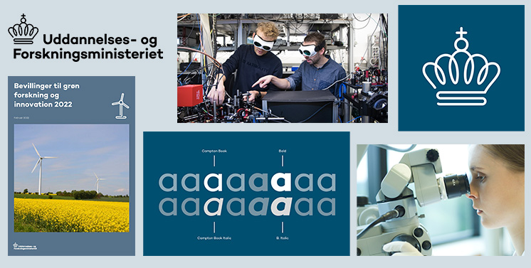 Designguiden giver et indblik i Uddannelses- og Forskningsministeriets visuelle identitet. Her kan du se, hvilke grafiske elementer der indgår, og finde retningslinjer for, hvordan de bruges. Du finder også logoer, der ligger frit tilgængeligt til download.