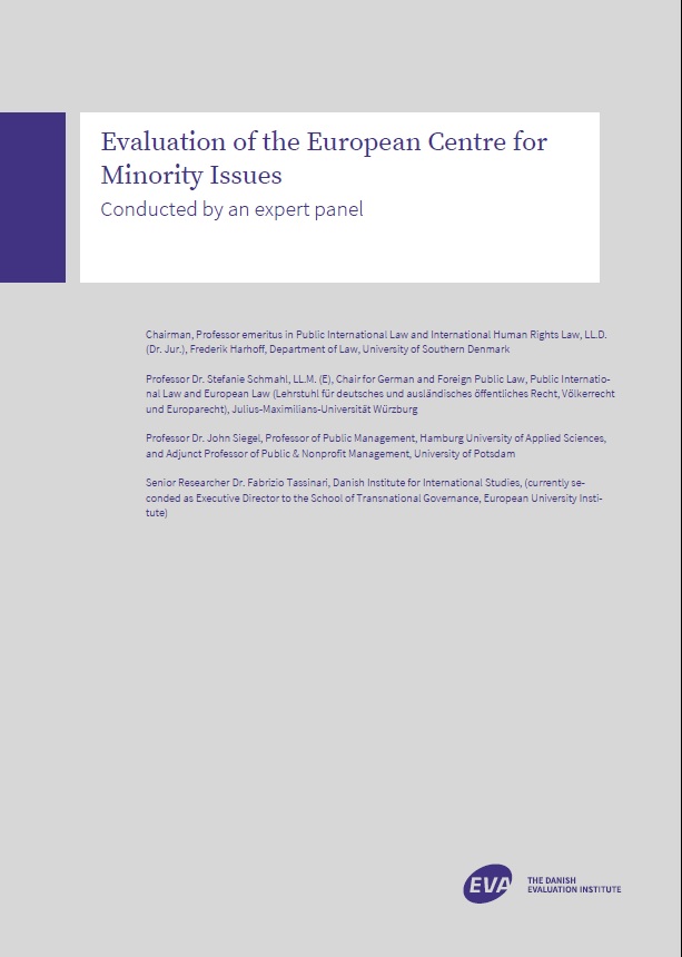 I henhold til forordningen for European Centre for Minority Issues (ECMI) skal der hvert fjerde år foretages en evaluering af organisationen og dens aktiviteter.