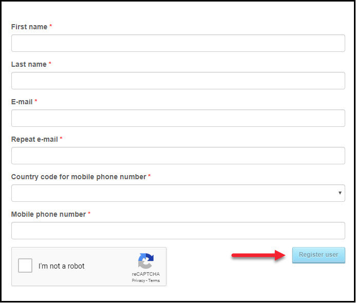 Fill out the form Fill out the form