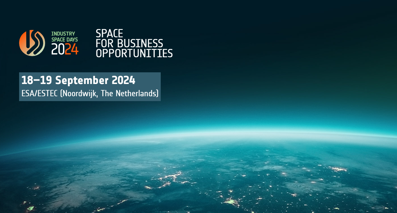 Registration is now open for this year’s Industry Space Days (ISD) at ESA’s ESTEC technical centre, 18–19 September 2024. At ISD, the space business community can meet future business partners, showcase their capabilities, and hear from ESA as well as key players in European space industry.