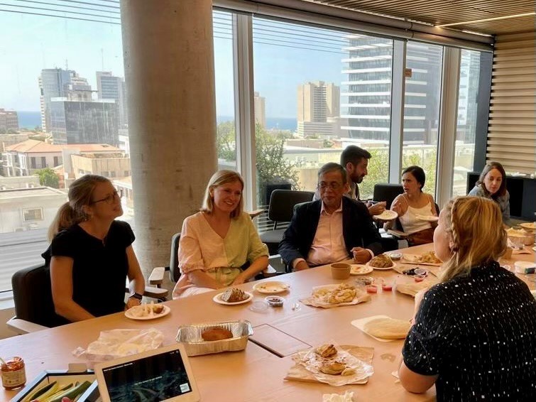 Foto: Mette Buskjær Rasmussen deltager i Mission Innovation Program hos EIT Hub Israel, september 2022.