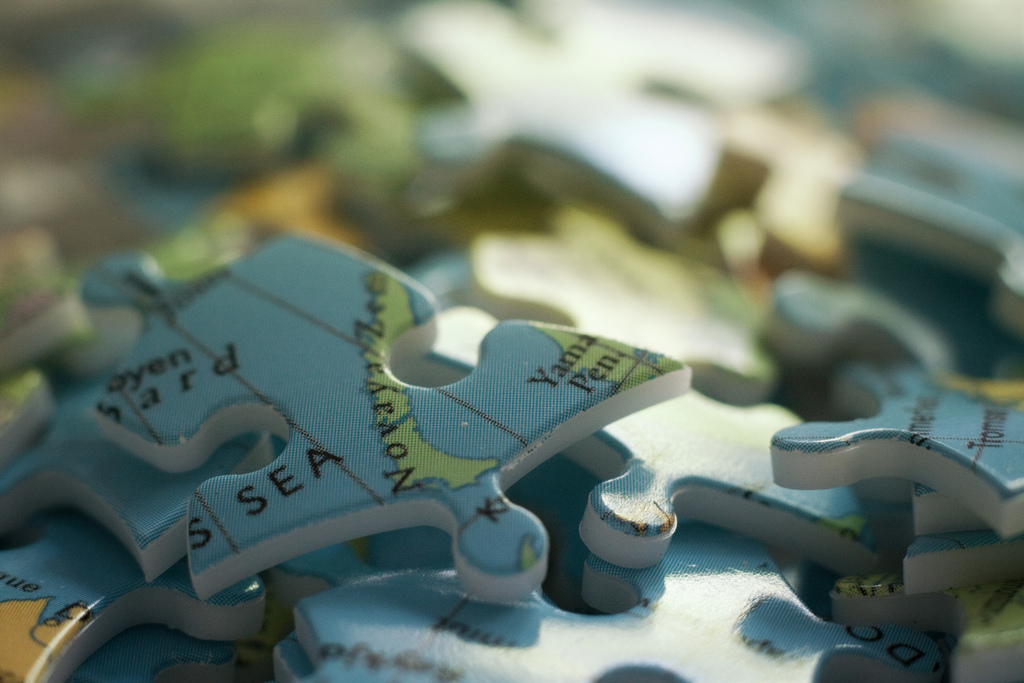 World in pieces Photo by Nomadic Lass via Flickr