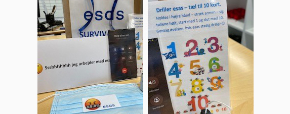 Billeder af UCL's survival-kit