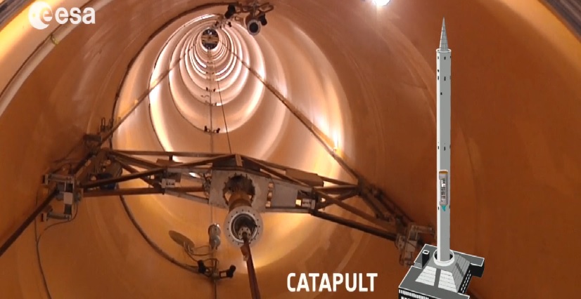 ZARM Drop Tower i Bremen. Foto: ESA ZARM Drop Tower i Bremen. Foto: ESA