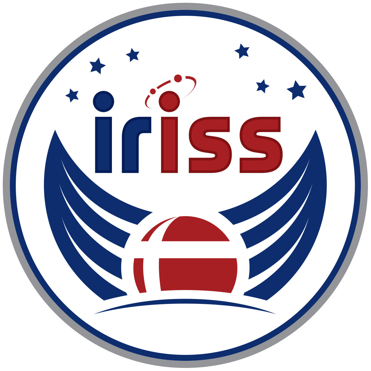 De seks stjerner i iriss logoet repræsenterer Andres Mogensens seks års træning for iriss missionen.