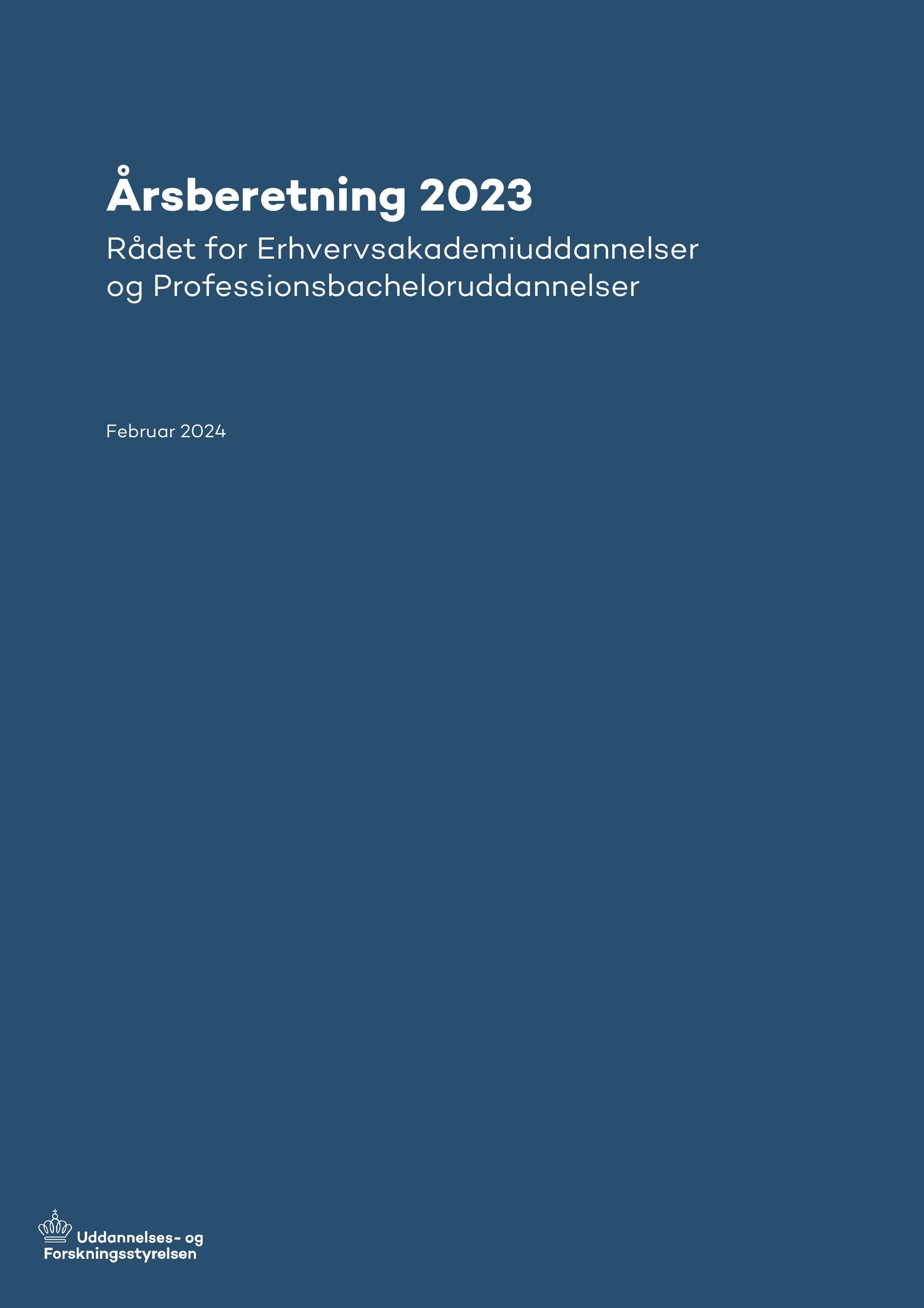 Rådet for Erhvervsakademiuddannelser og Professionsbacheloruddannelser afgiver hermed sin tolvte årsberetning, siden rådet blev nedsat i 2008.
