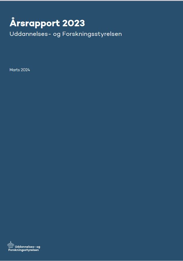 Årsrapport med de samlede resultater i 2023 for de opgaver, der hører under Uddannelses- og Forskningsstyrelsen.