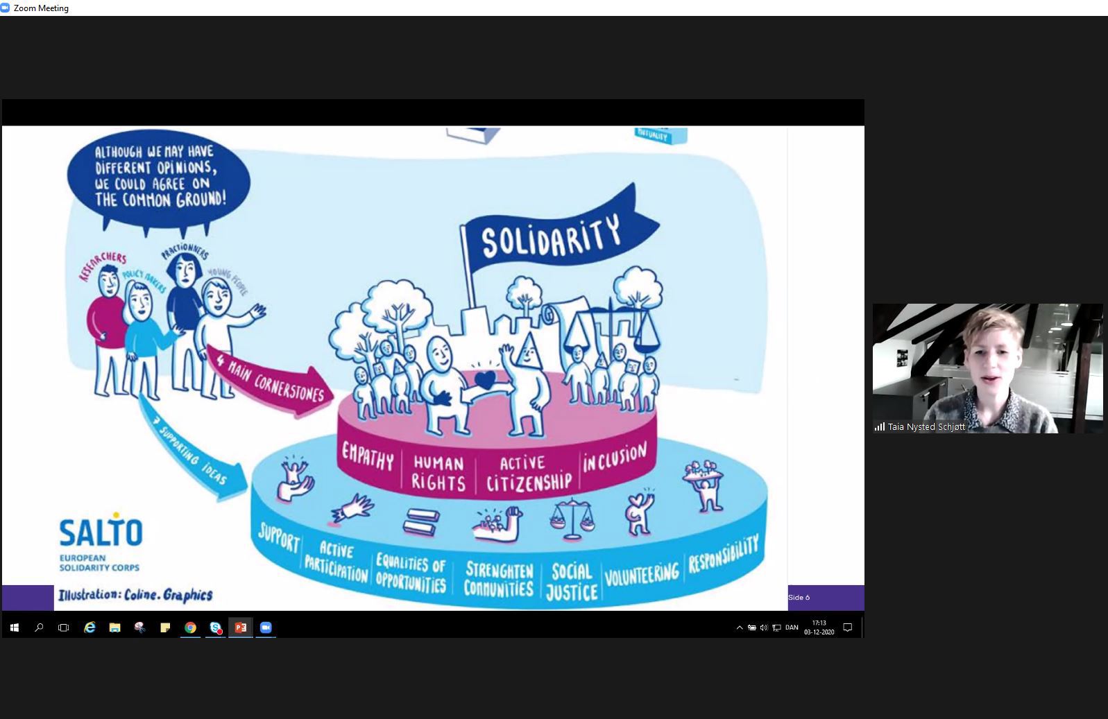 Der var både inspiration og information om solidaritet og solidaritetsprojekter.